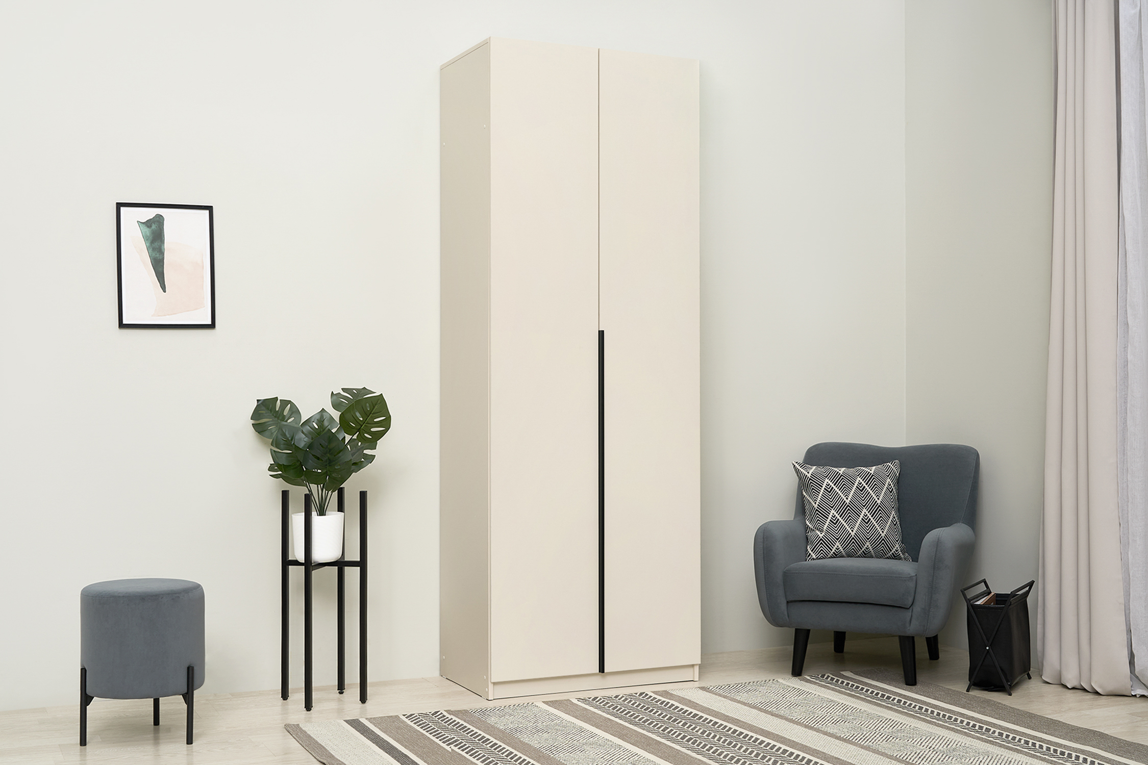 Шкаф 2-х створчатый Тивина меланж