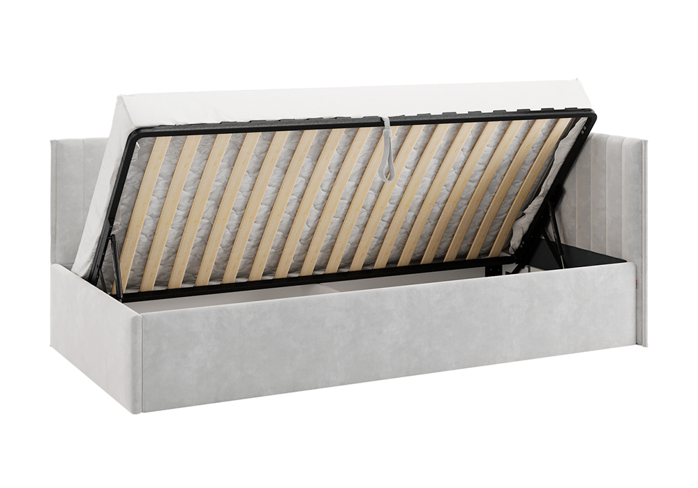 Тахта Твикс велюр галька