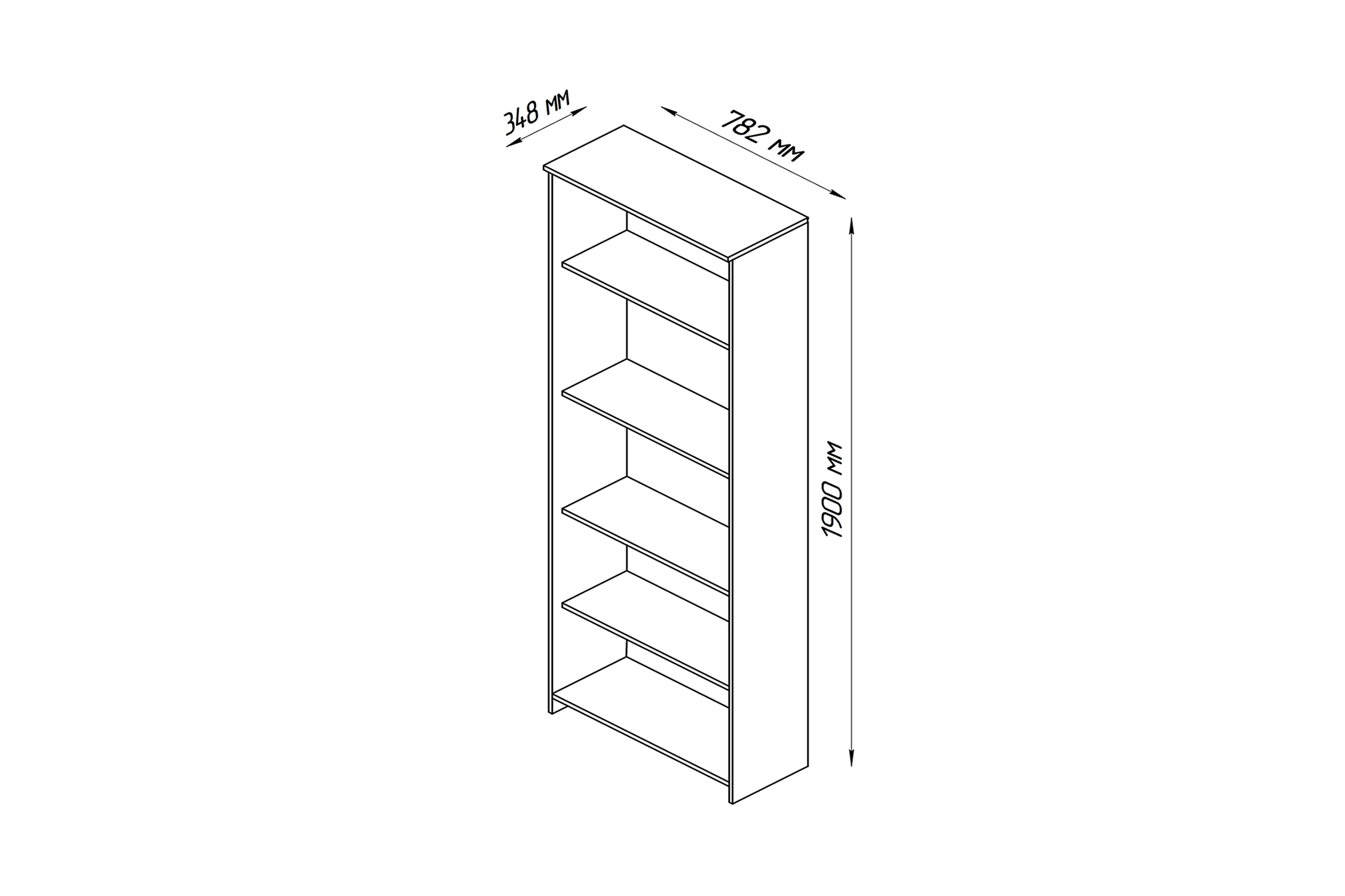 Стеллаж Сириус белый