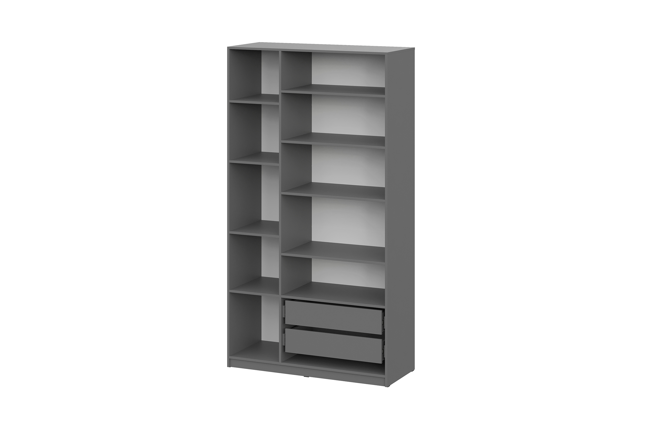 Шкаф 3-х створчатый Тивина графит серый