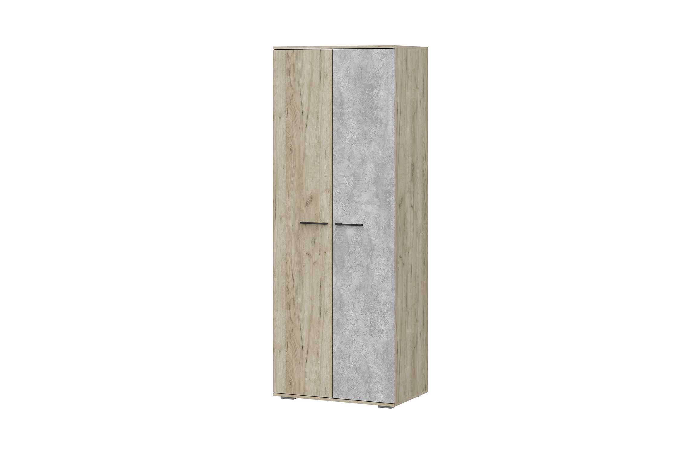 Шкаф двухстворчатый Бостон ШК-800 дуб крафт серый / бетонный камень