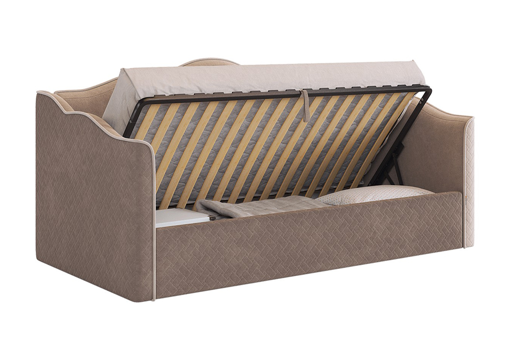 Софа Лея велюр латте / крем