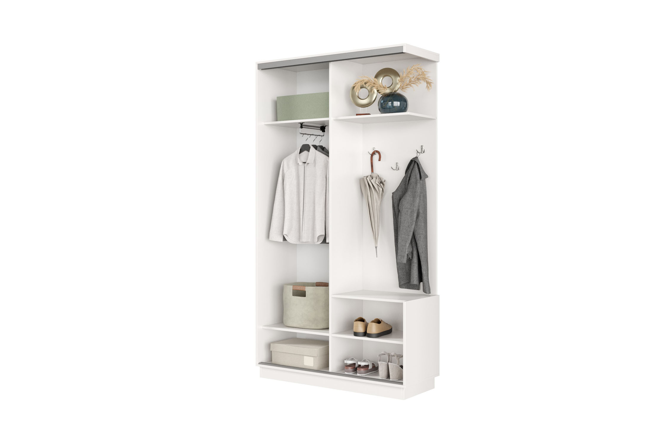 Прихожая-купе Регул мини белая