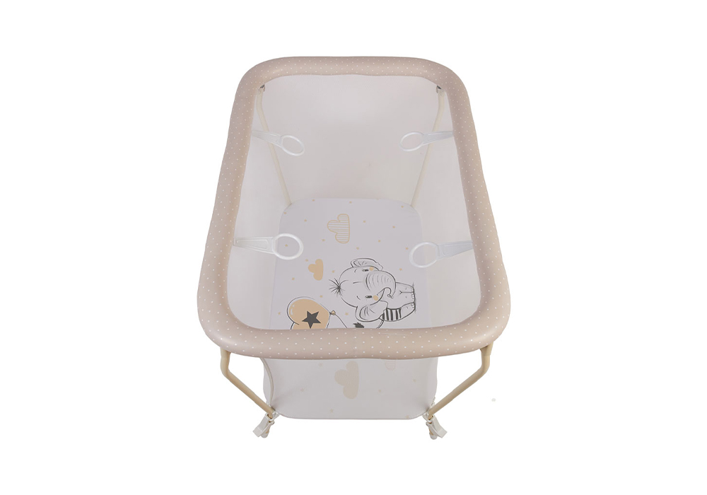 Манеж Classic принт Слоник / макиато