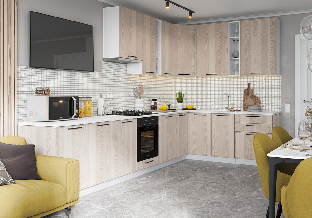 Модульная кухня Либерти лиственница