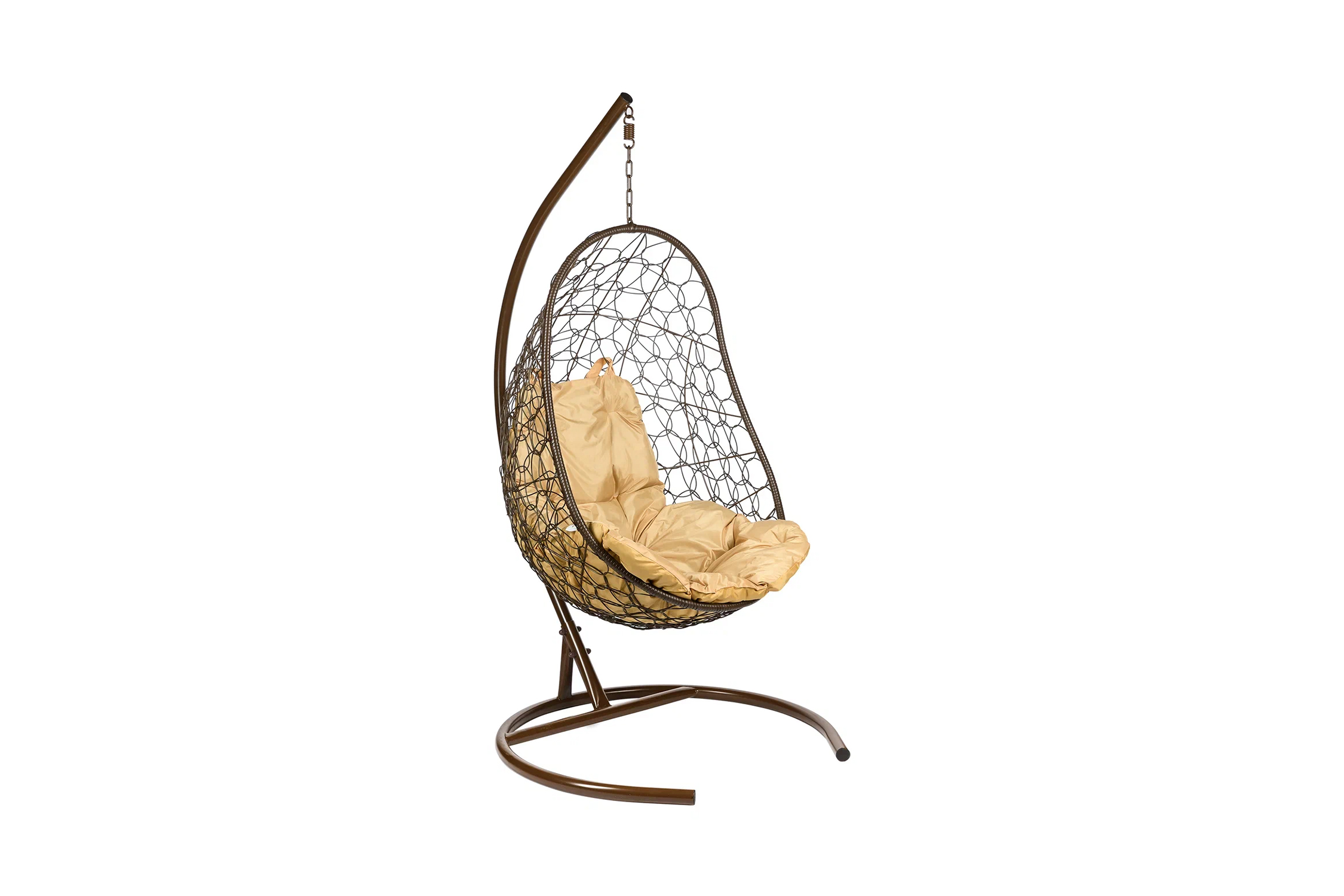 Кресло подвесное Easy коричневое / бежевое