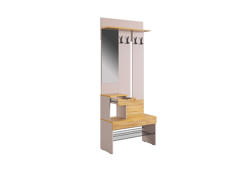 Прихожая Баско кашемир / дуб крафт золотой