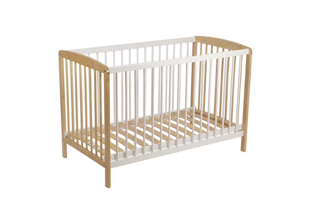Кроватка детская Simple 101 натуральный / белый