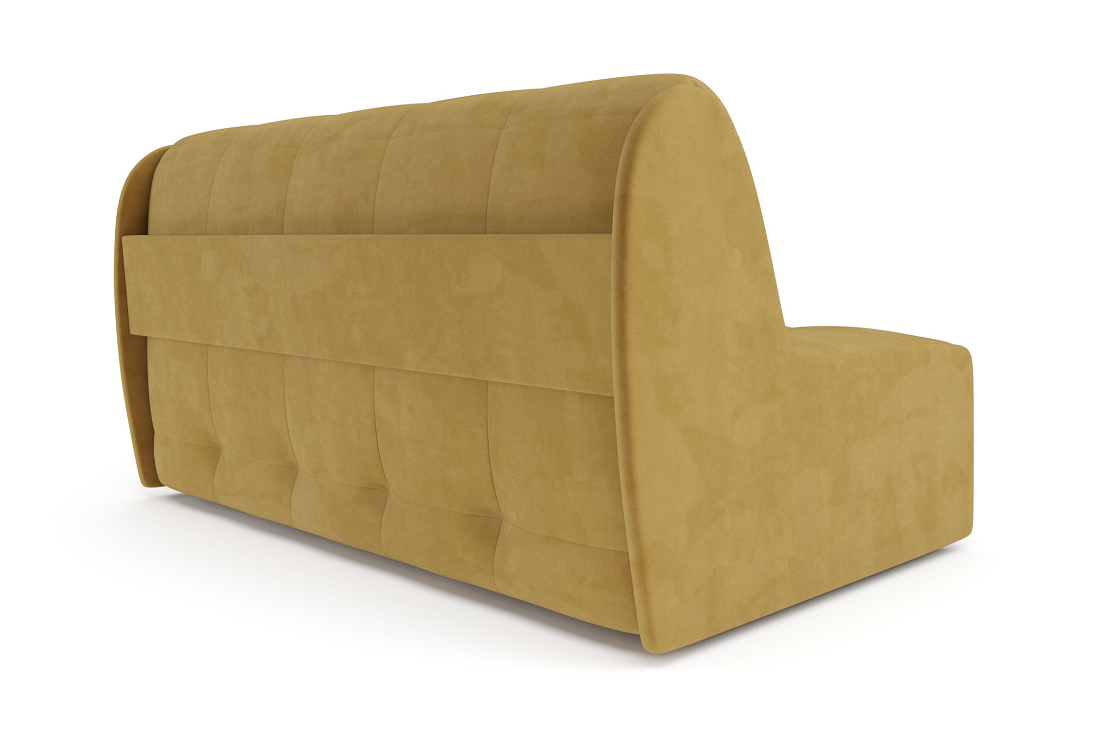 Диван аккордеон Барон №2 велюр желтый