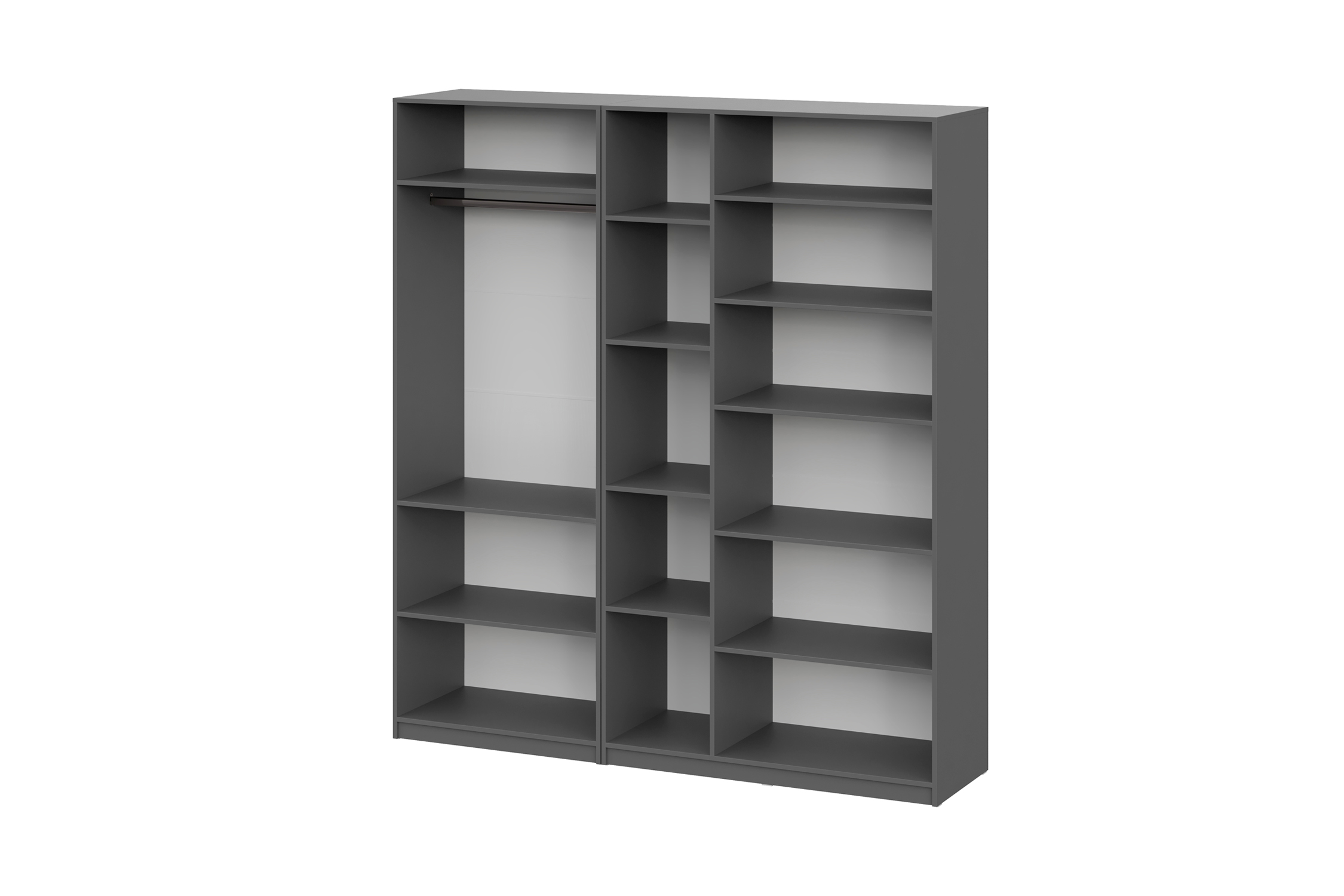 Комплект шкафов Тивина 2 м графит серый