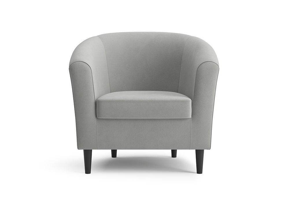 Кресло Вета велюр светло-серый