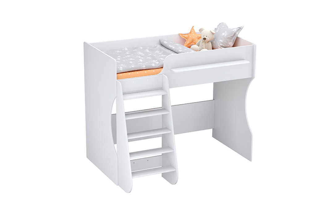 Кровать-чердак Polini kids Dream 1700 белый