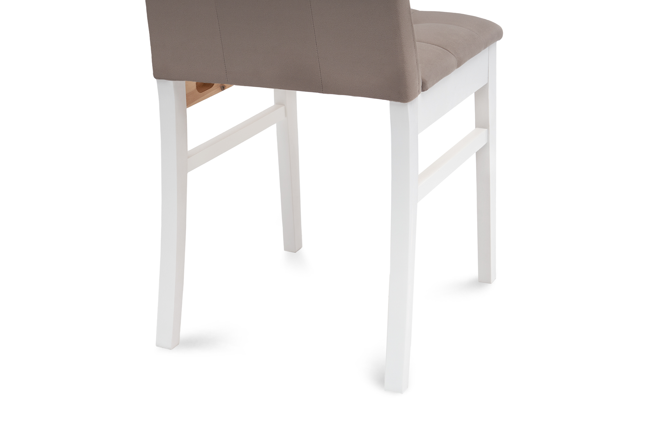 Стул мягкий Н белый / серо-бежевый