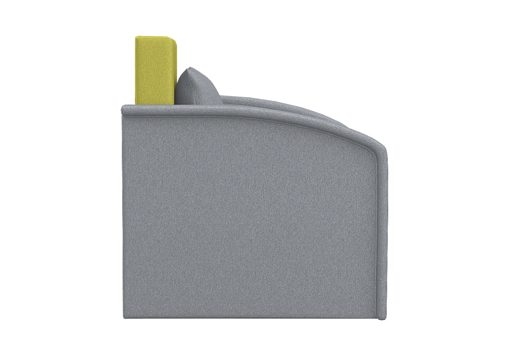 Диван выкатной Малыш 750 жёлтый / серый