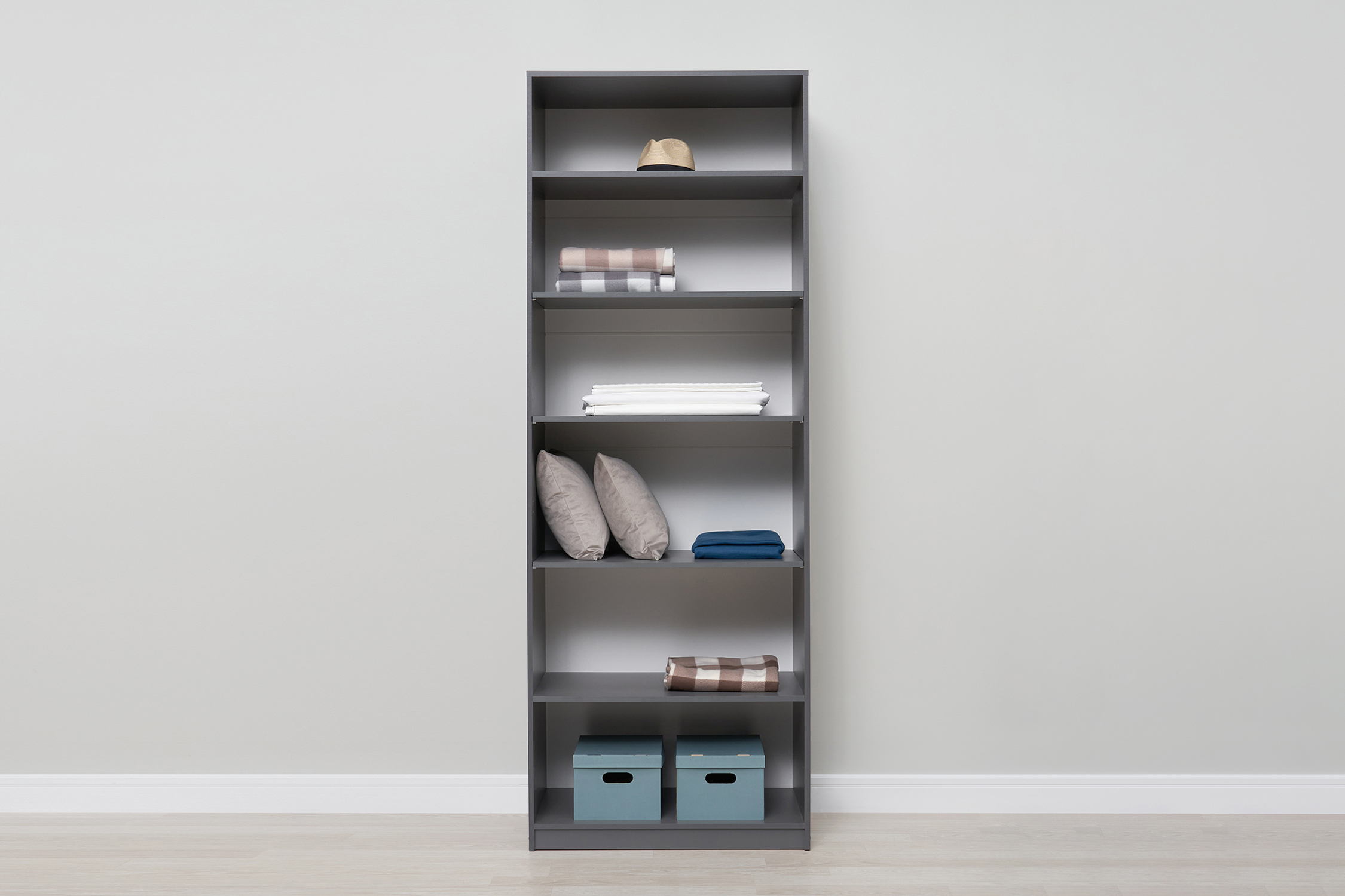 Шкаф 2-х створчатый Тивина графит серый