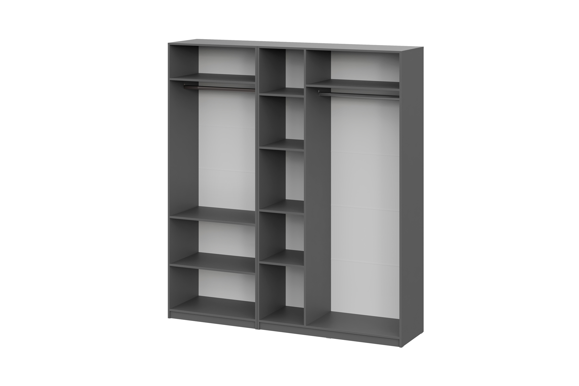 Комплект шкафов Тивина 2 м графит серый