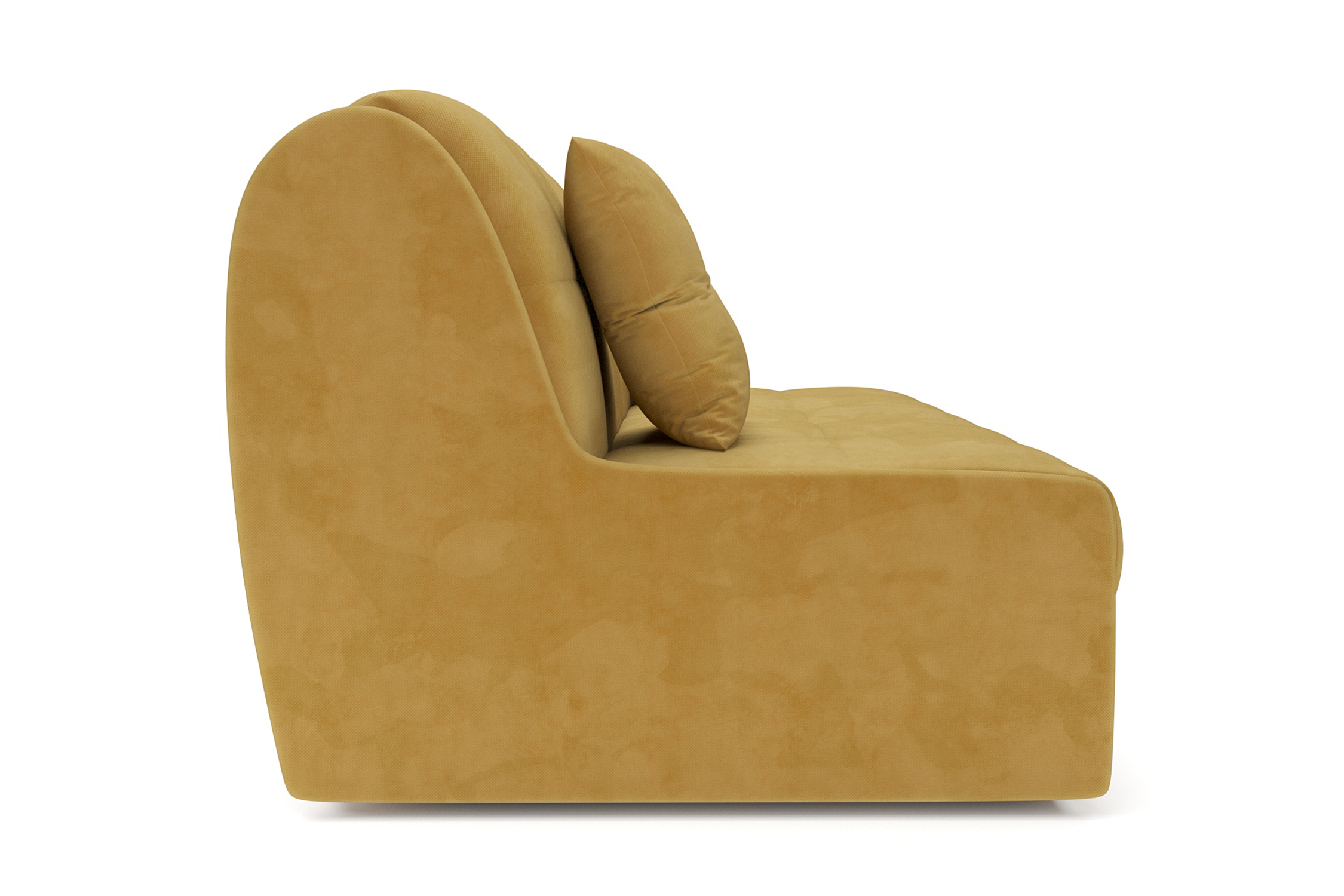 Диван аккордеон Барон №2 велюр желтый
