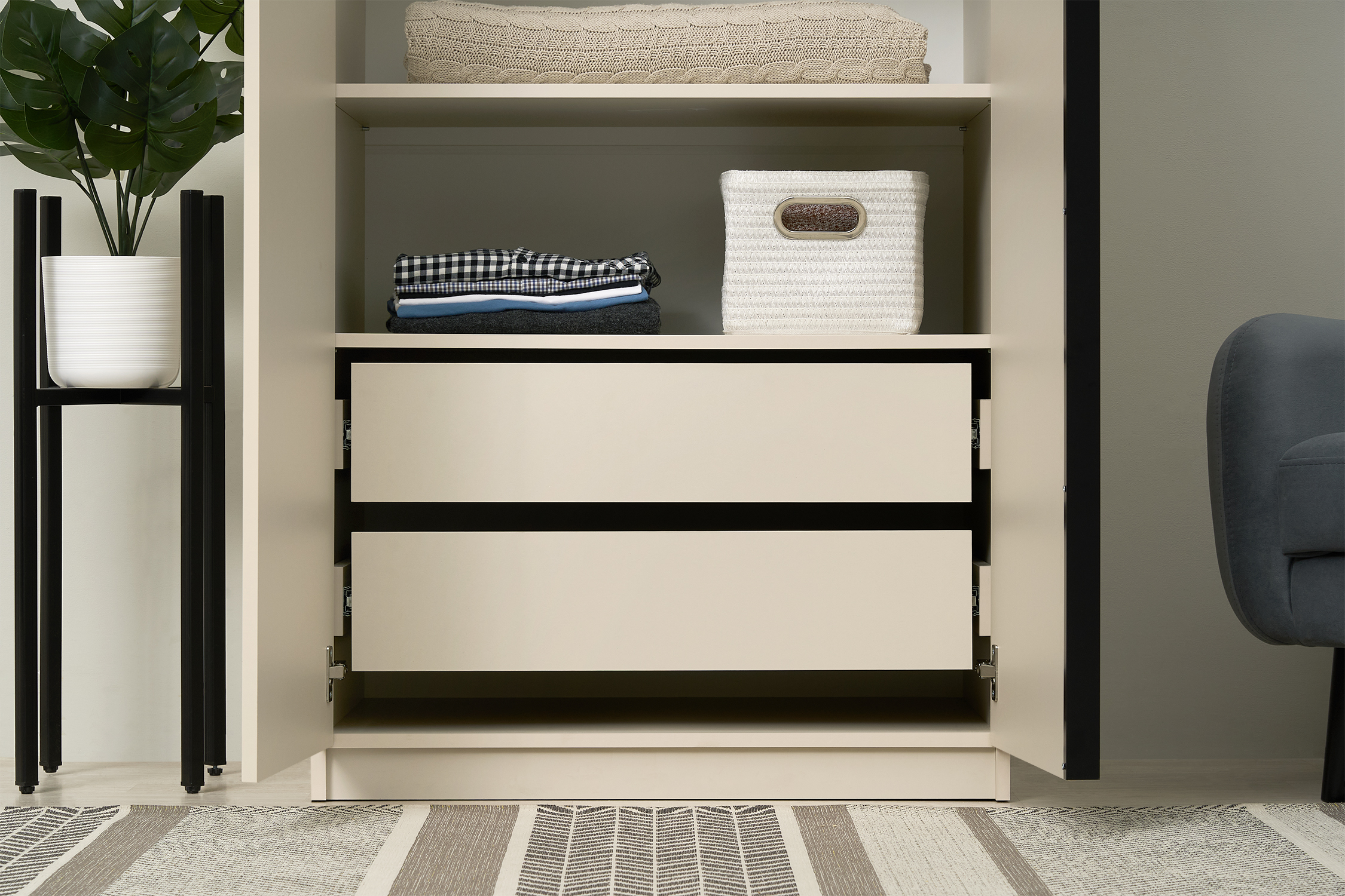 Шкаф 2-х створчатый Тивина меланж