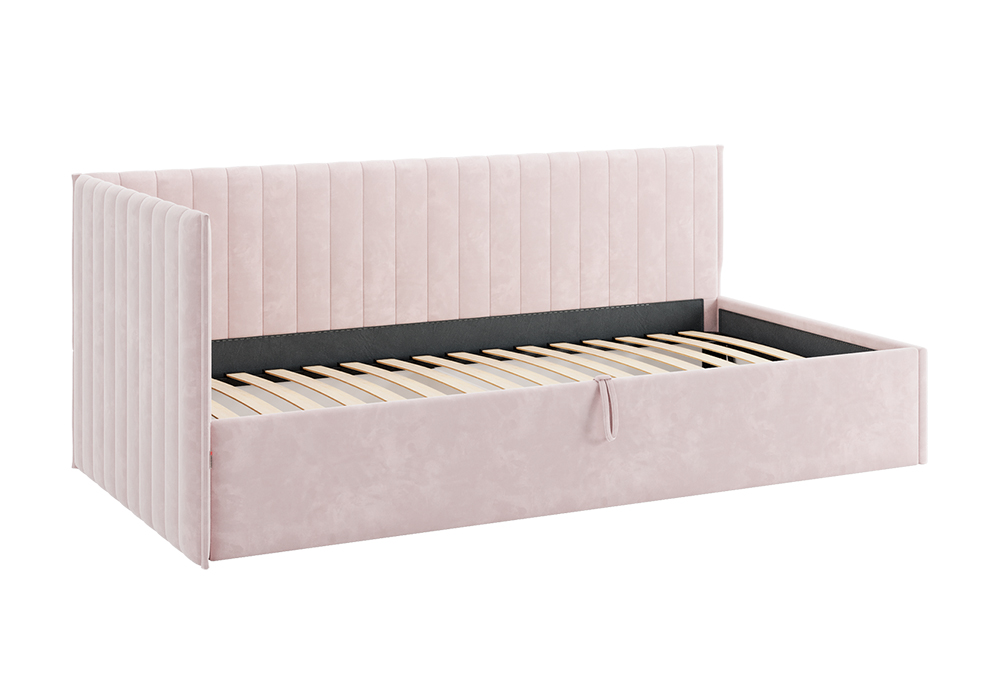 Тахта Твикс велюр нежно-розовый