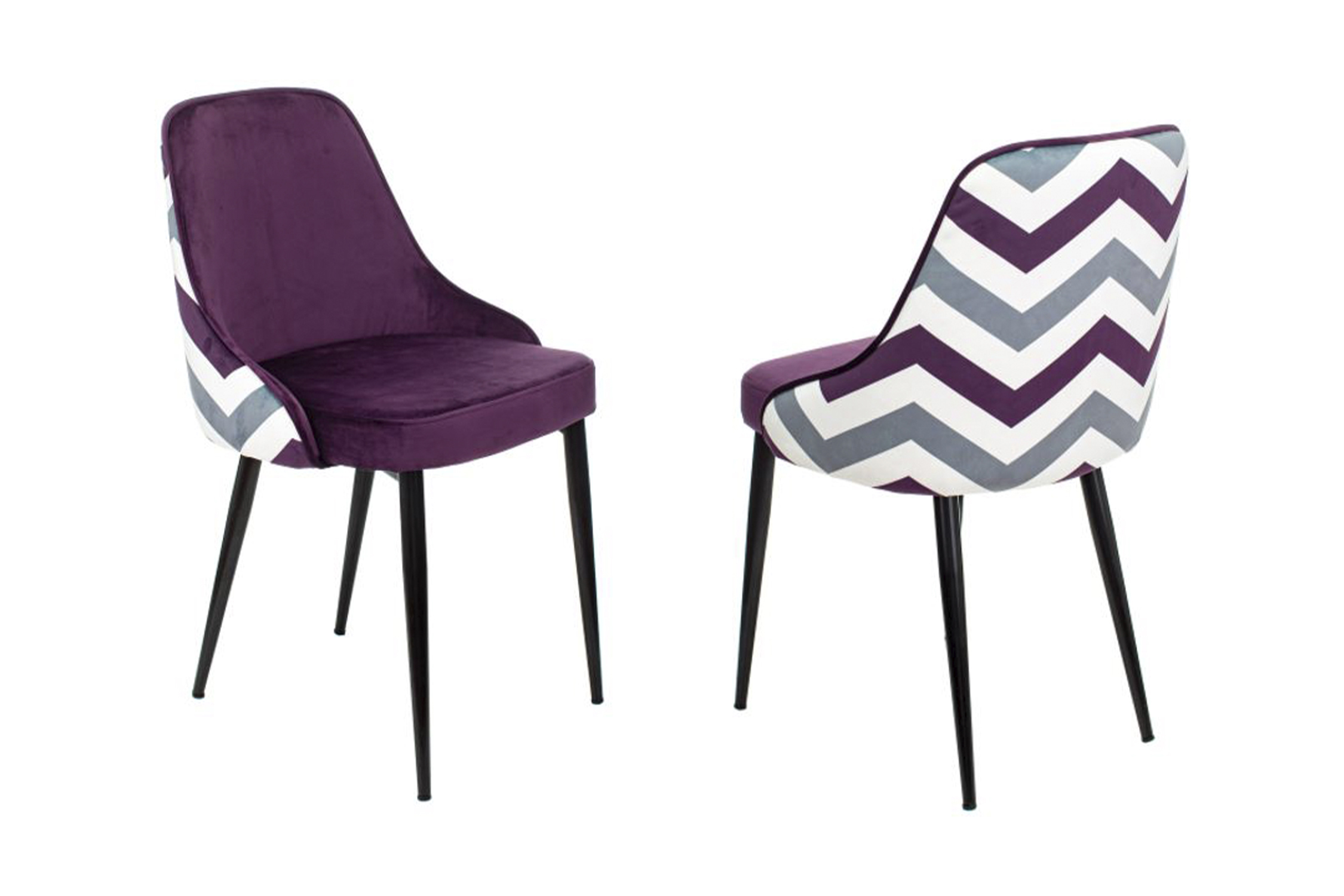 Комплект стульев для кухни Бюрократ KF-5 зигзаг / фиолетовый