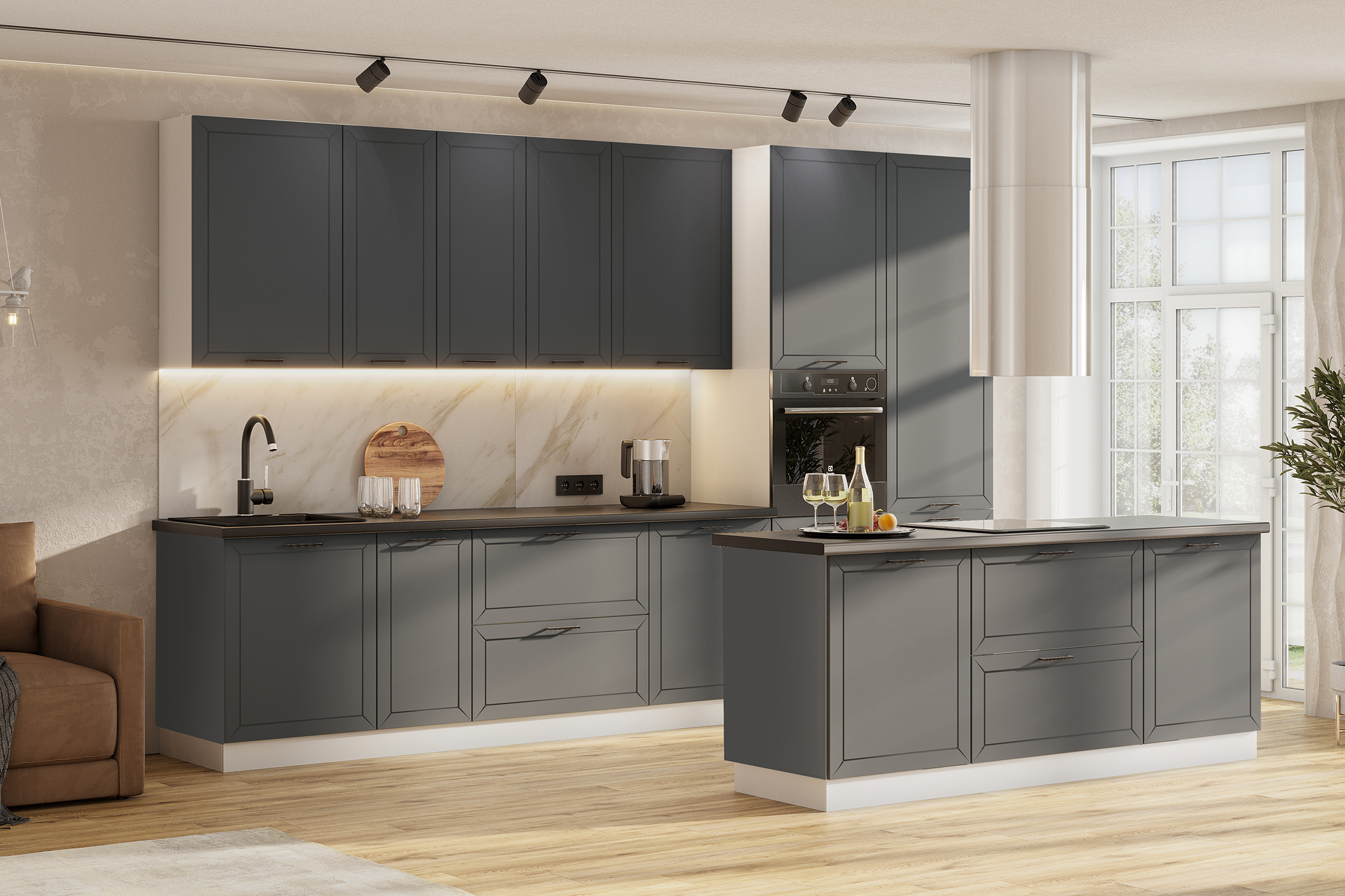 Модульная кухня Лаорна каменный графит