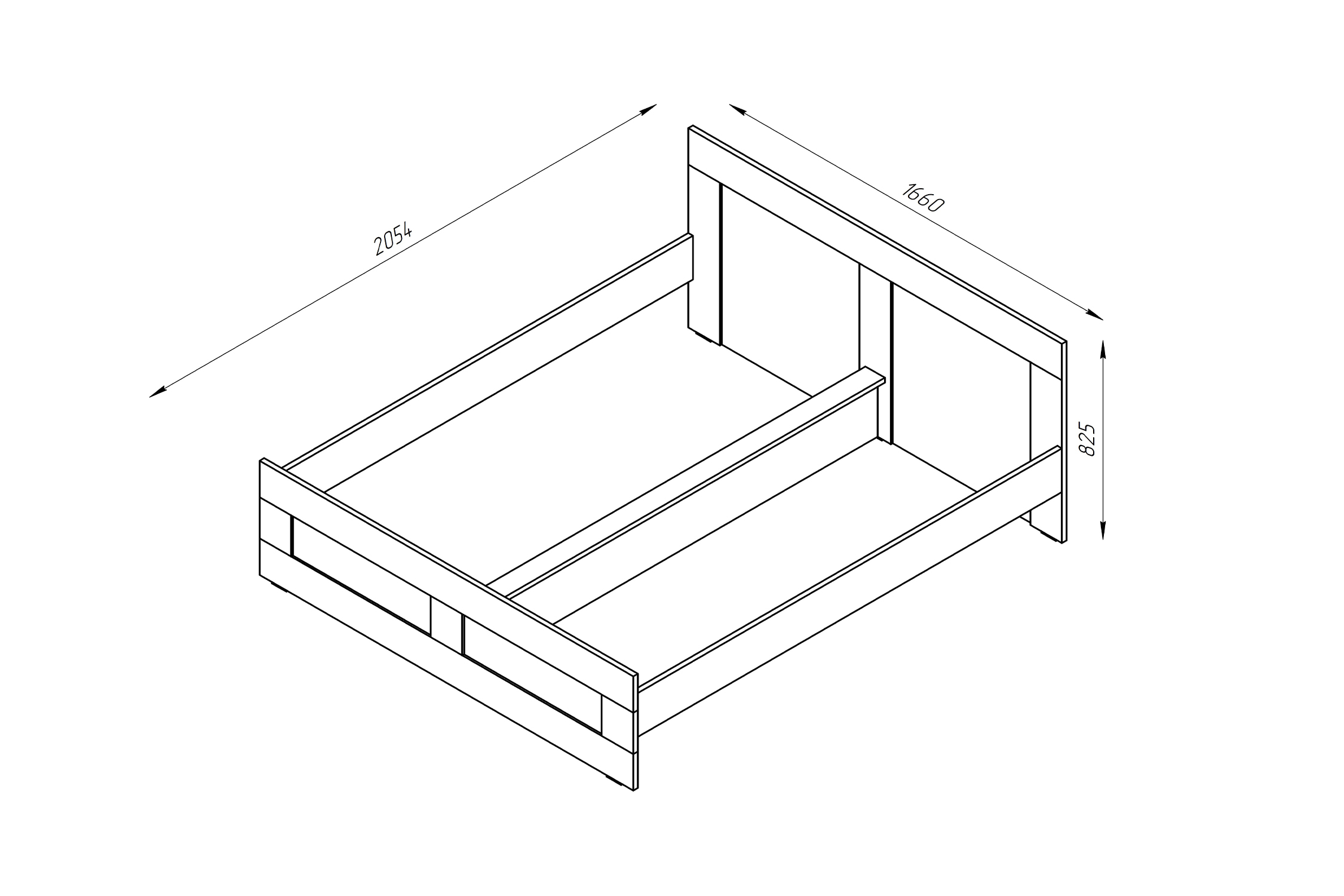 Кровать двуспальная Сириус белая с ящиками арт. 08-121443 180х200 см ...