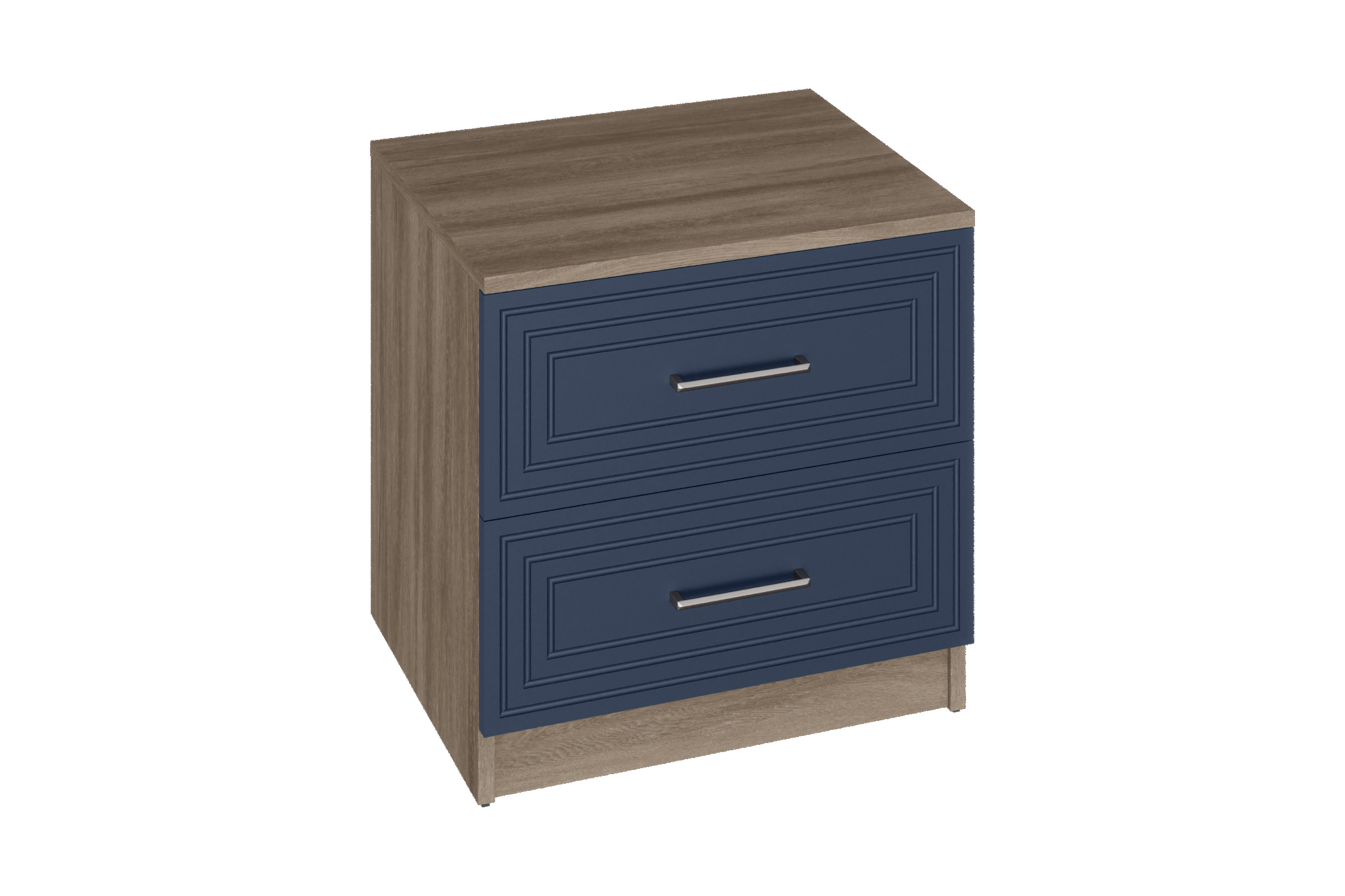 Тумба прикроватная TRISHA BASE дуб чанкли / глубокий синий софт