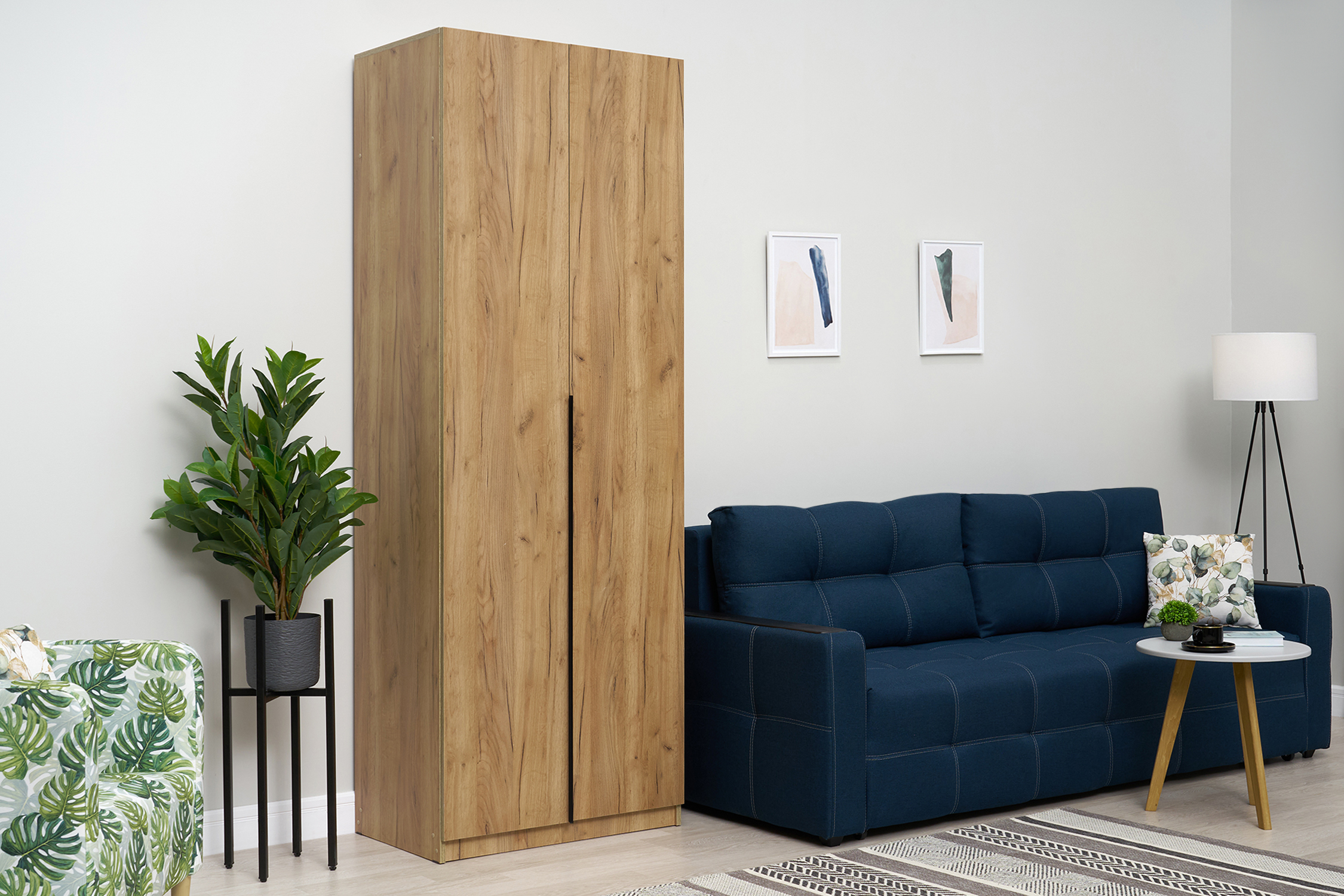 Шкаф 2-х створчатый Тивина дуб золотой