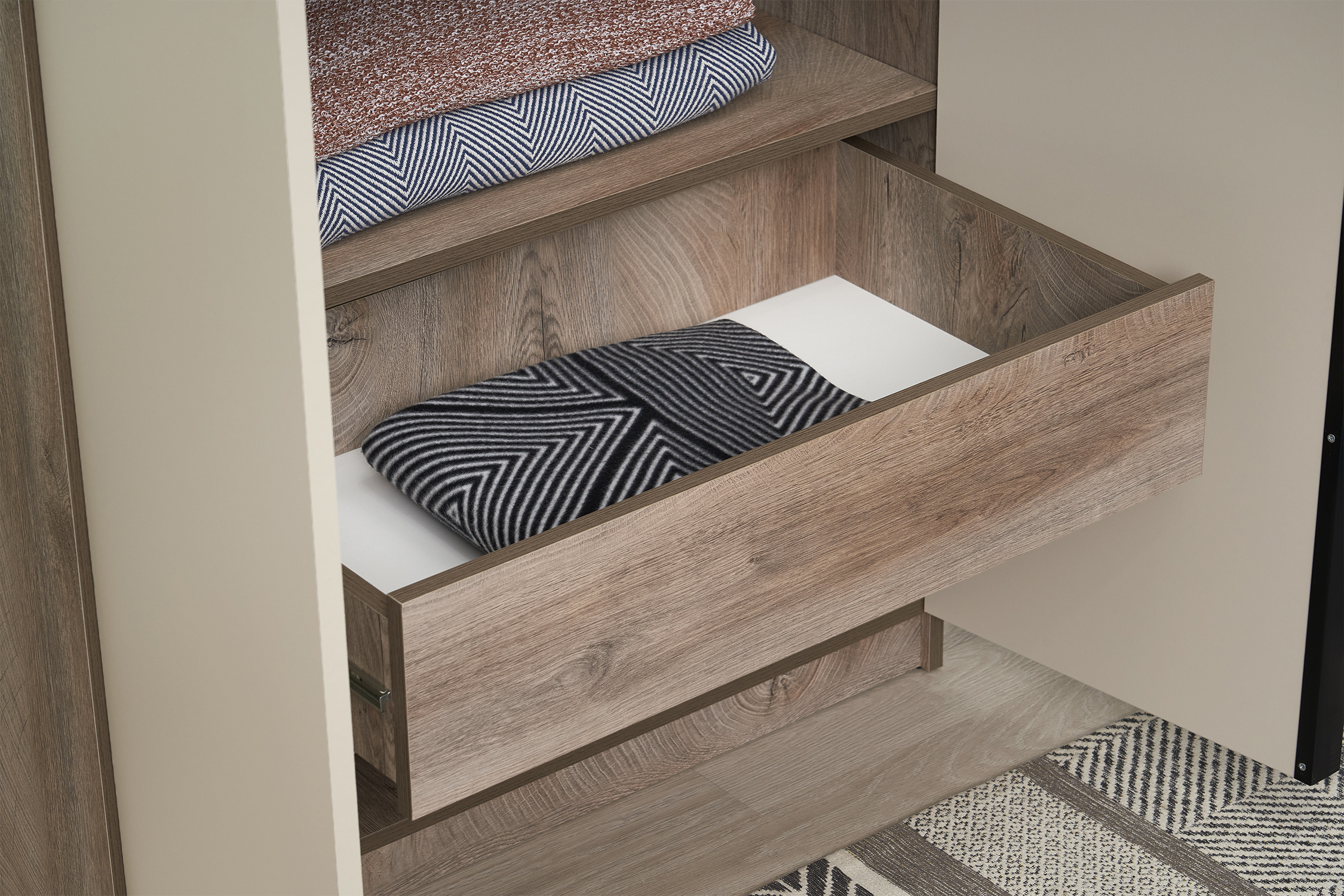 Шкаф 2-х створчатый Тивина эндгрейн / меланж