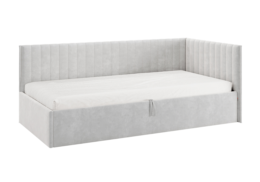 Тахта Твикс велюр галька