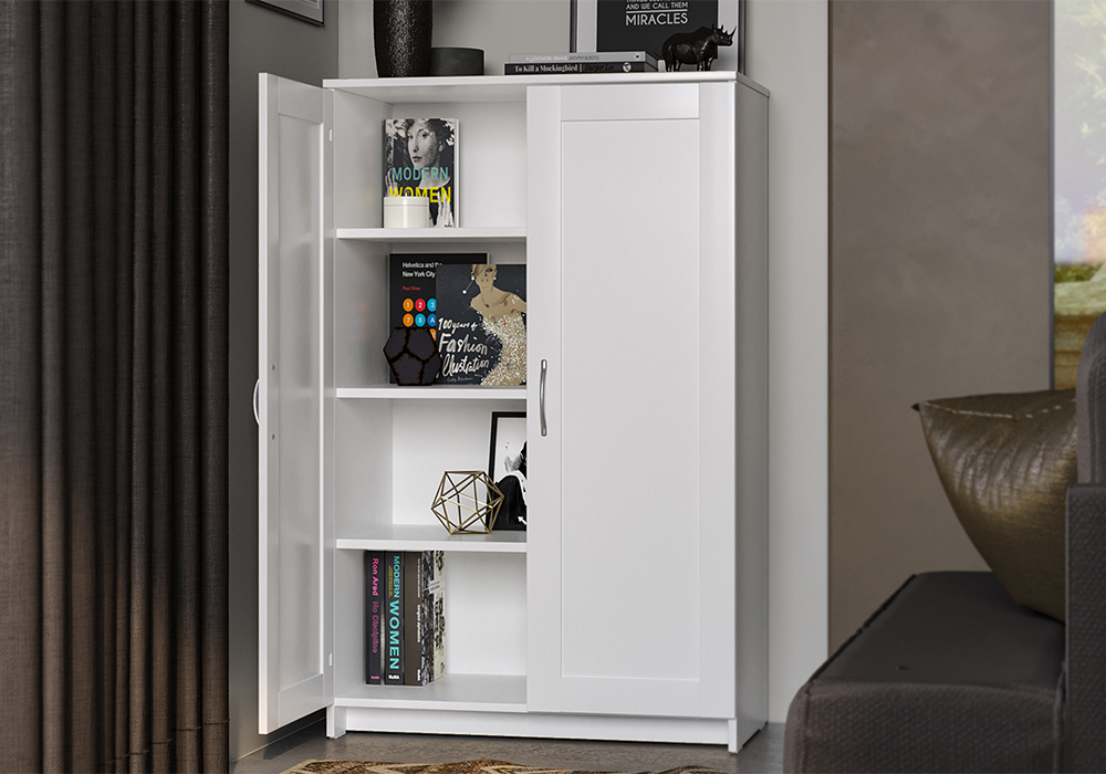 Шкаф двухдверный Сириус белый