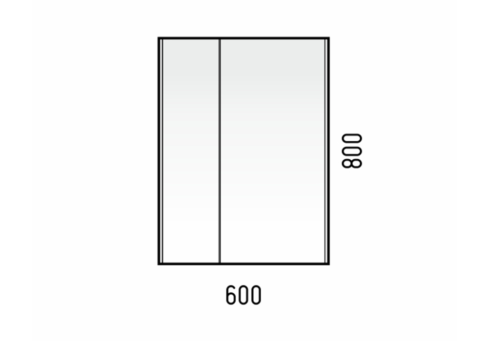 Зеркало-шкаф Дино 60