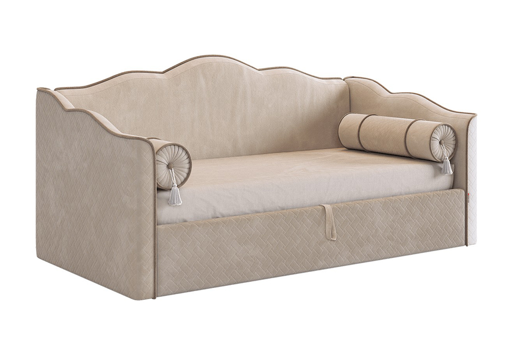 Софа Лея велюр крем /латте