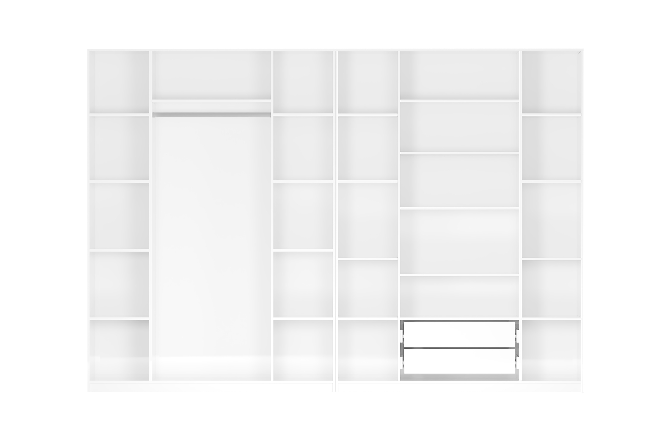 Комплект шкафов Тивина 3.2 м белый текстурный