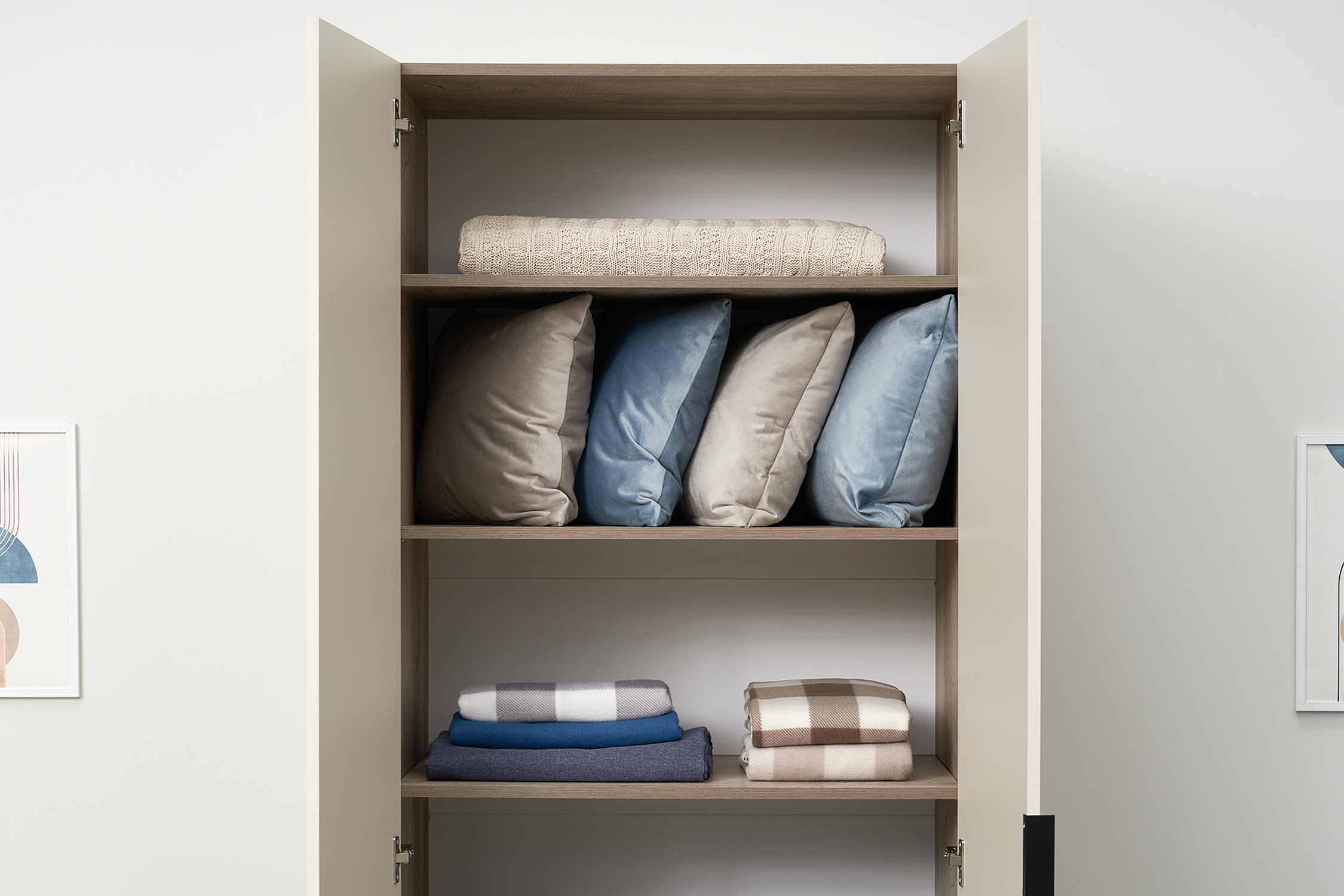 Шкаф 2-х створчатый Тивина эндгрейн / меланж