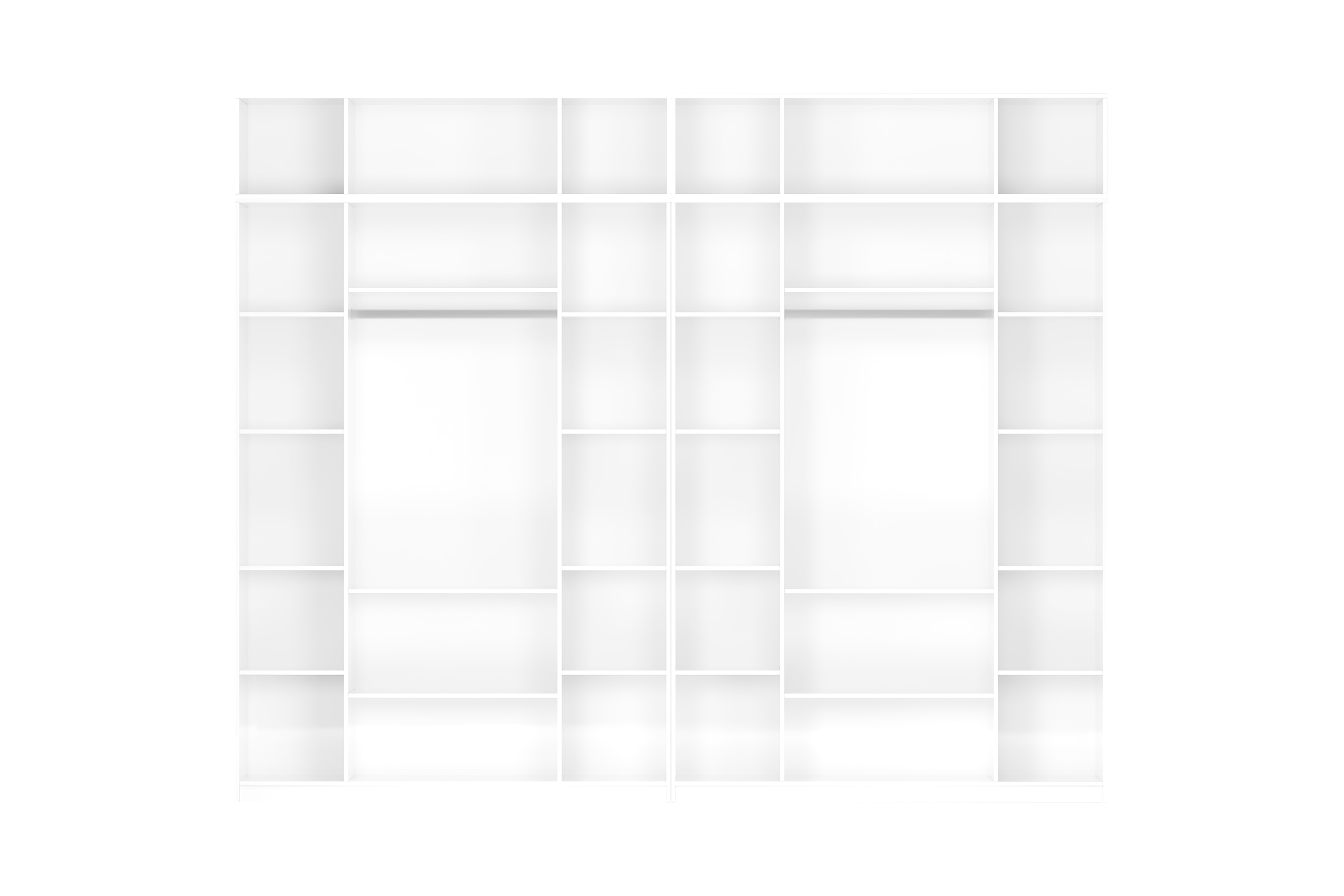 Комплект шкафов Тивина 3.2 м с антресолью белый текстурный