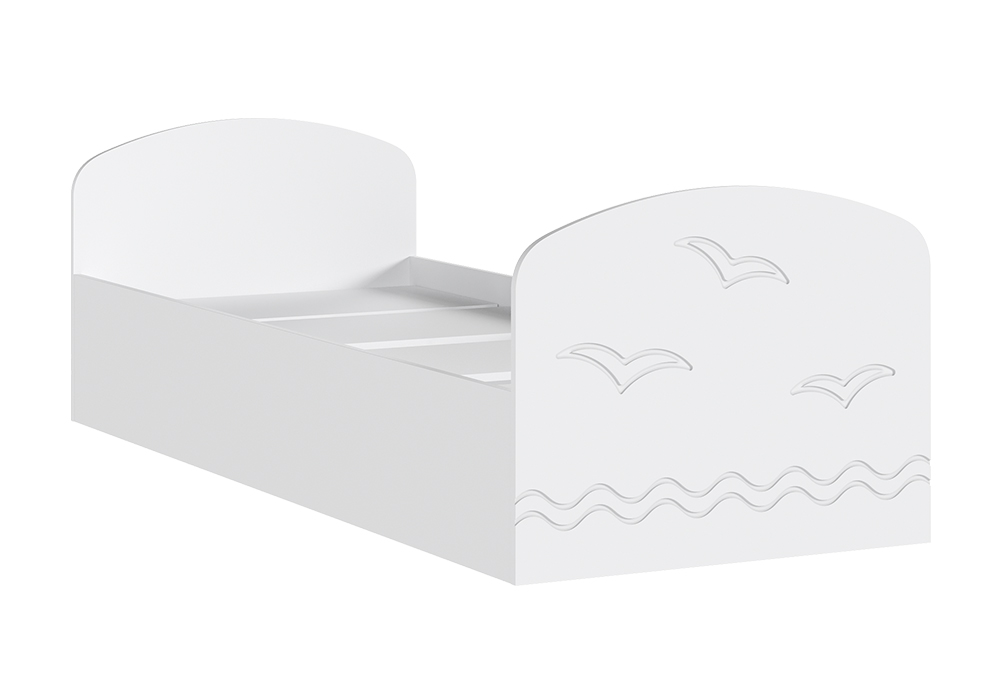 Кровать Юниор-2 белый / шарли белый