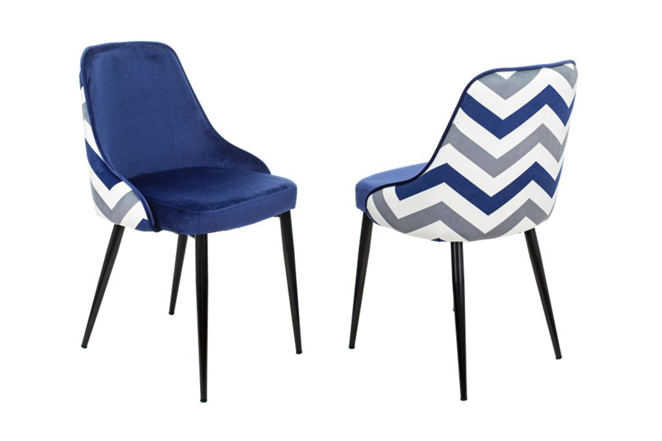 Комплект стульев для кухни Бюрократ KF-5 зигзаг / темно-синий