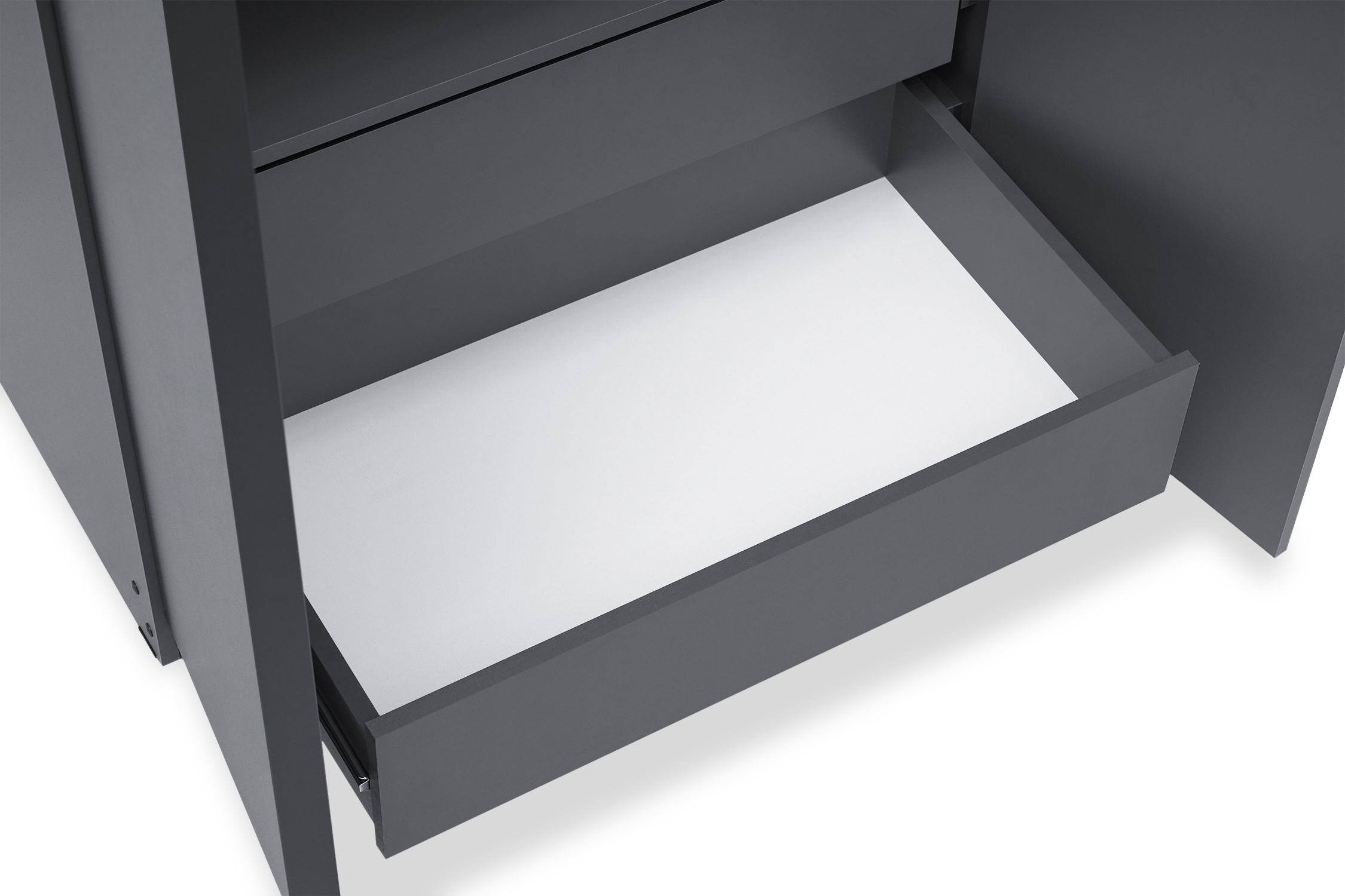 Шкаф 2-х створчатый Тивина графит серый