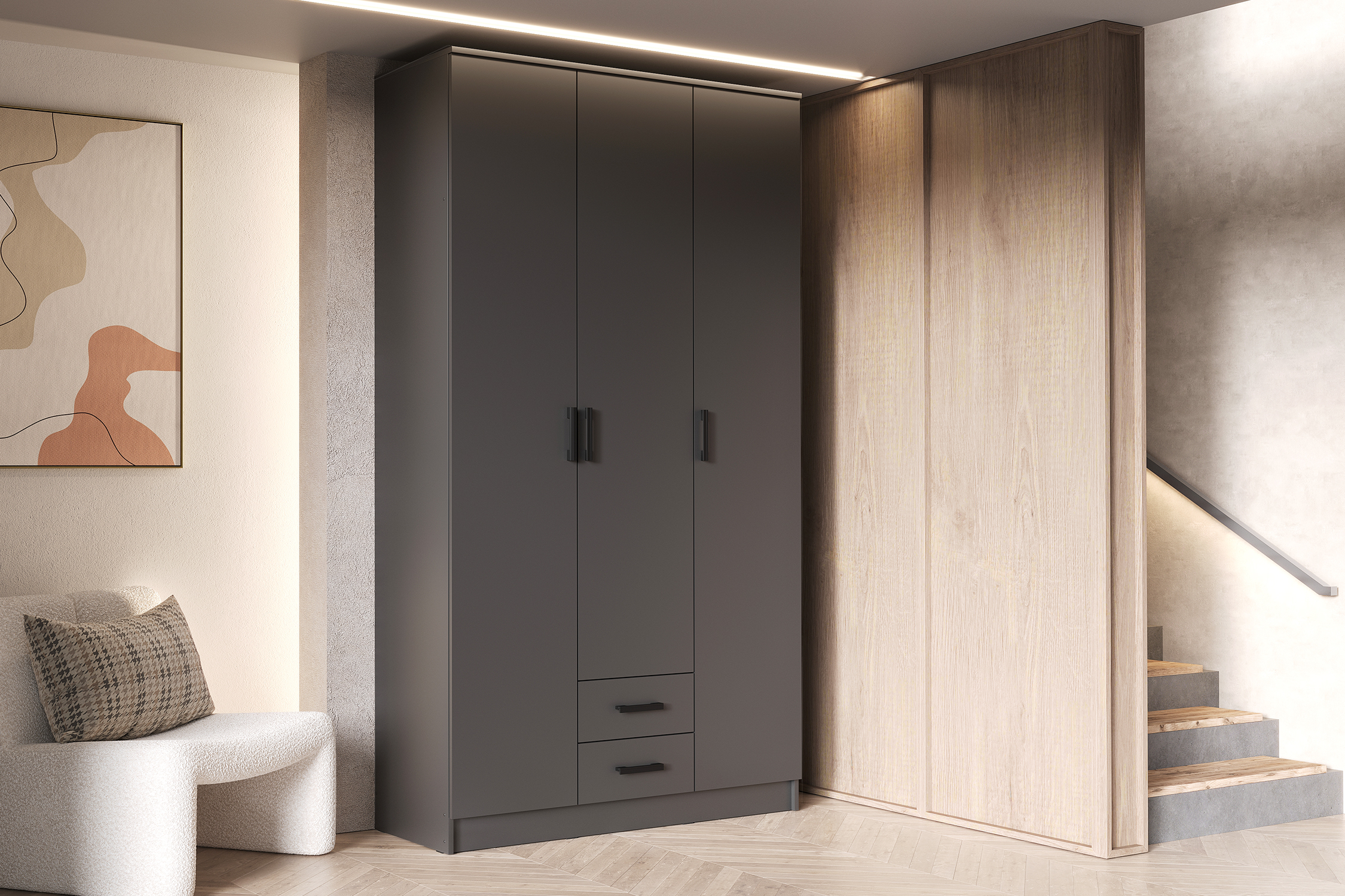 Шкаф Трио графит