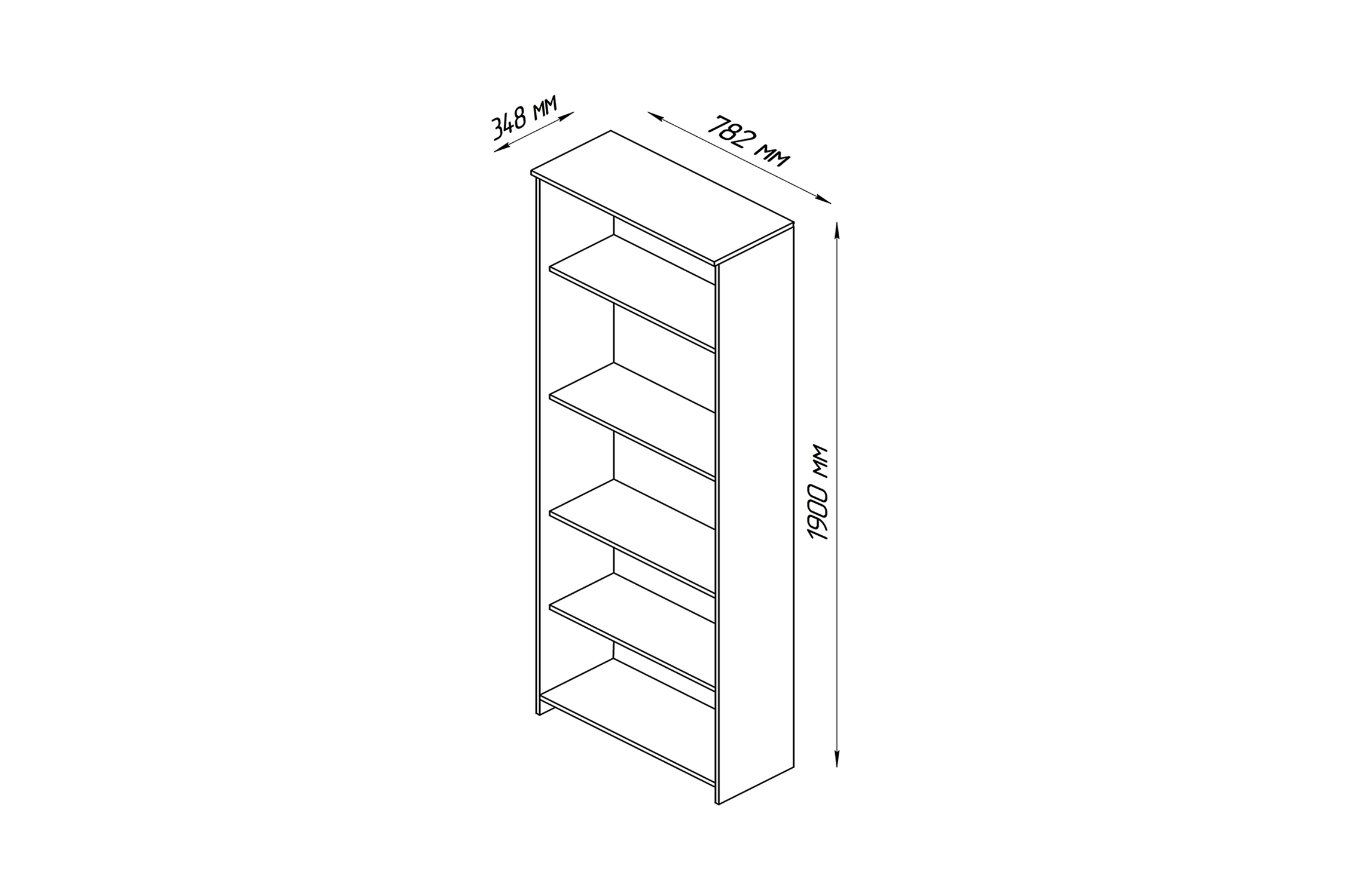 Стеллаж Сириус дуб сонома