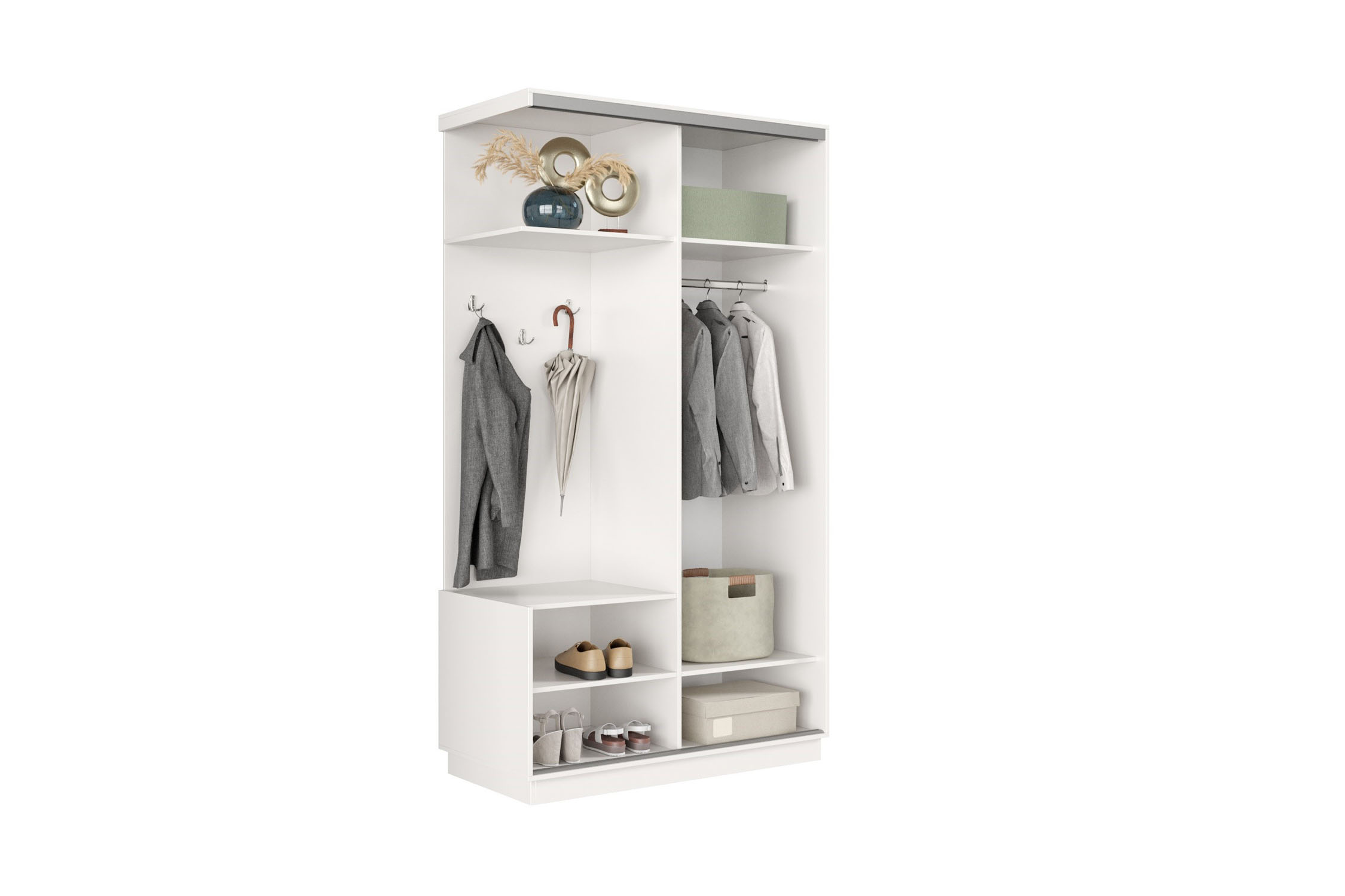 Прихожая-купе Регул мини белая