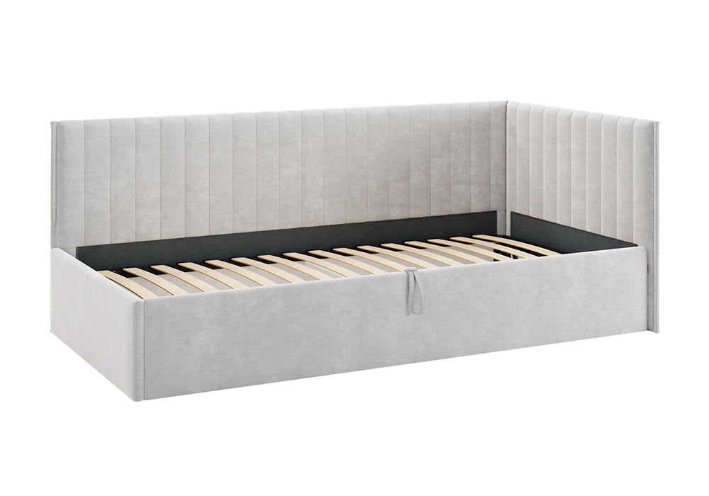 Тахта Твикс велюр галька