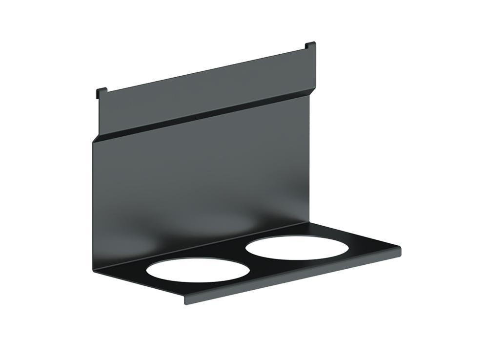 Держатель для 2-х стаканов черный бархат матовый