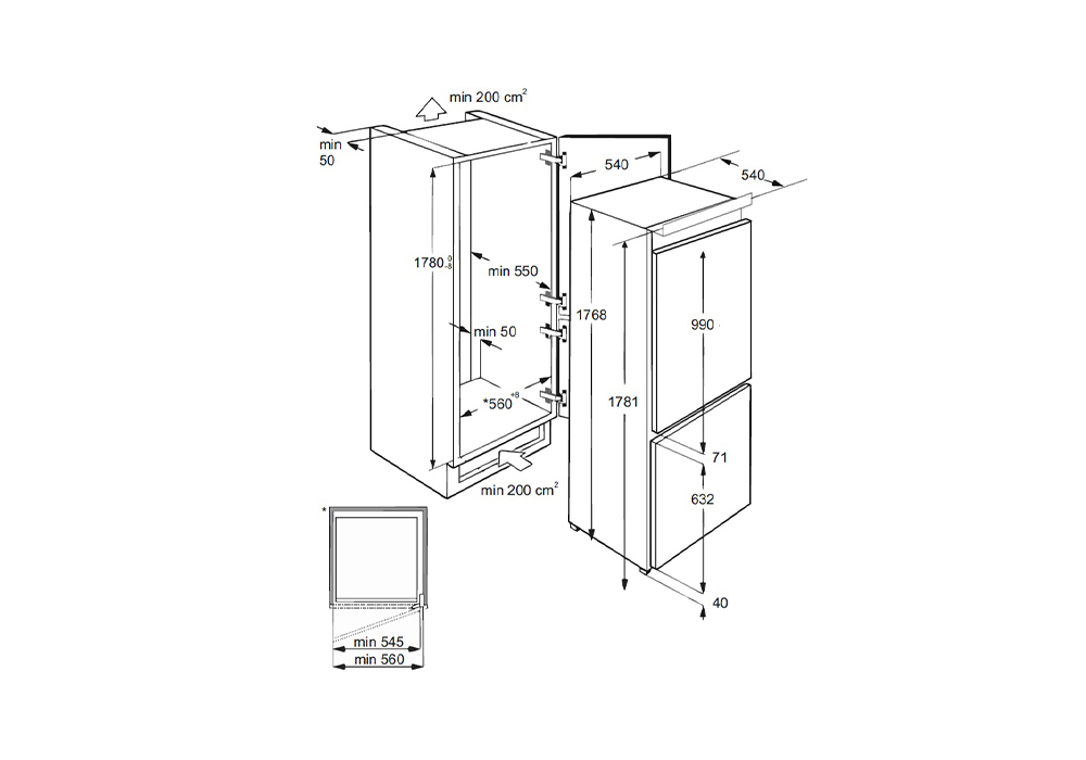LEX Холодильник RBI 201 NF