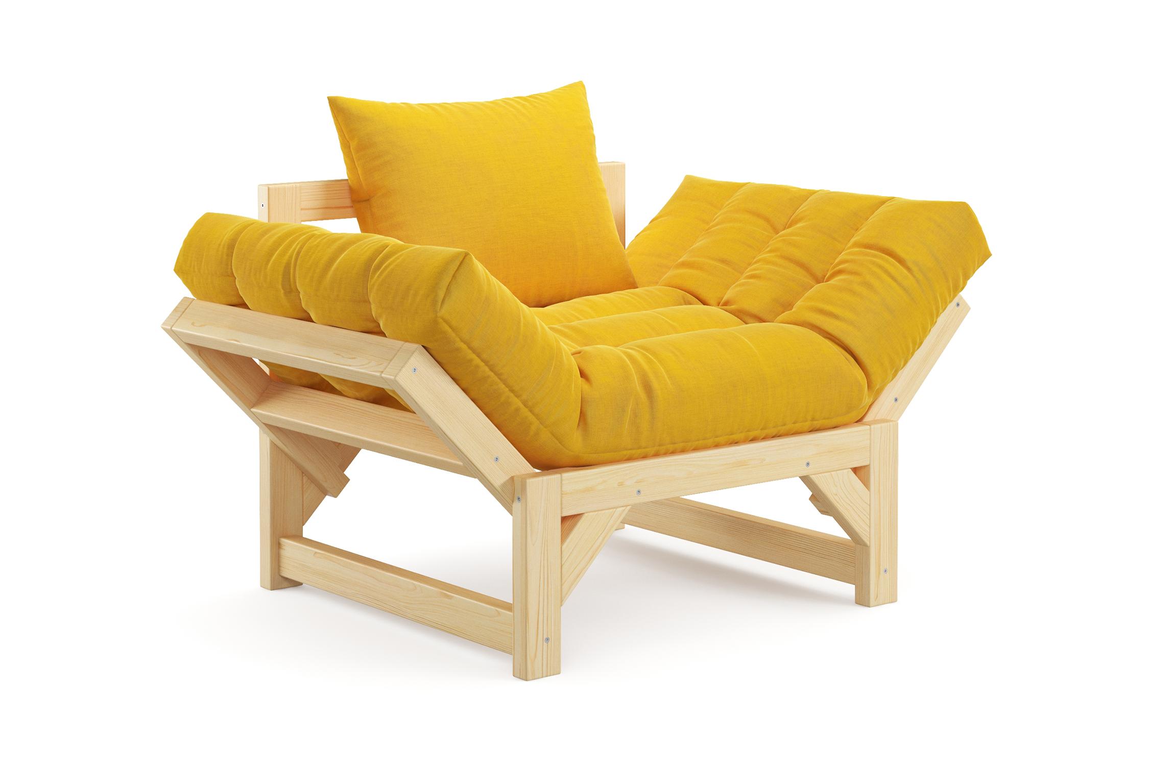 Кресло Амбер желтое