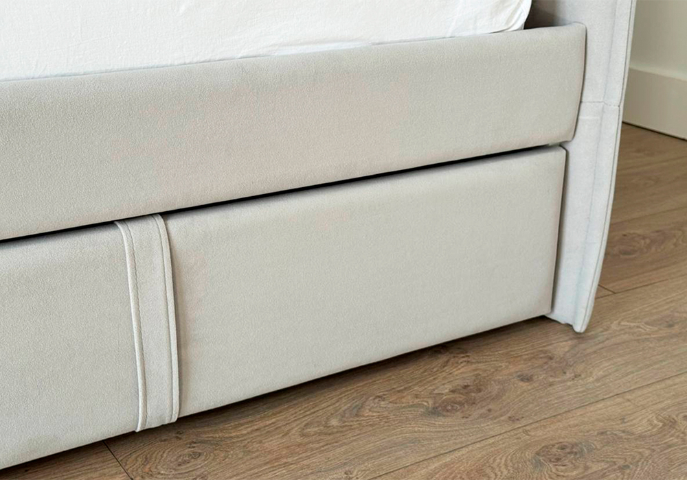 Тахта с ящиками Твикс велюр галька