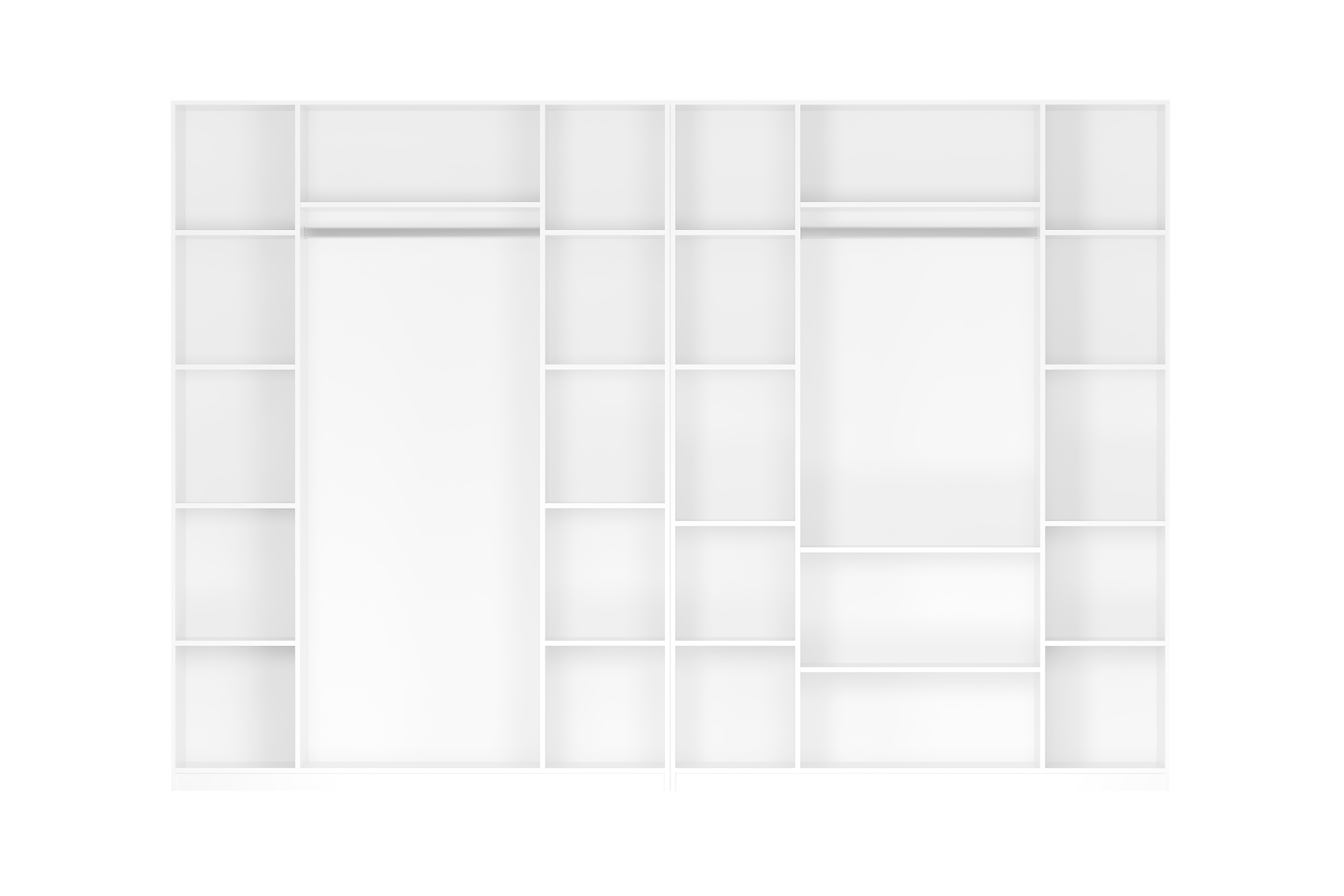 Комплект шкафов Тивина 3.2 м белый текстурный