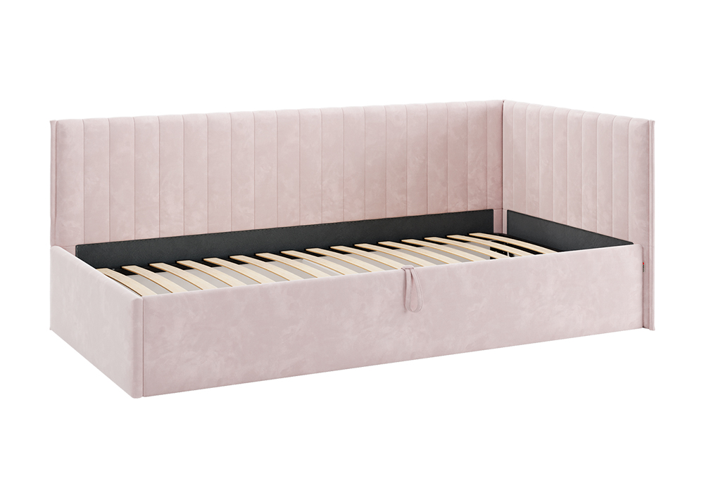 Тахта Твикс велюр нежно-розовый