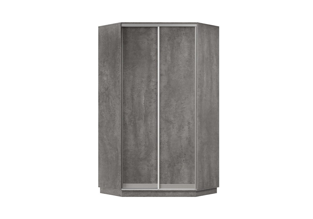 Шкаф-купе угловой двухдверный Алькор бетон арт. 08-140657 купить в ...